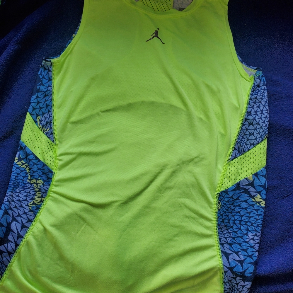 Jordan Neon Green Athletic Shirt